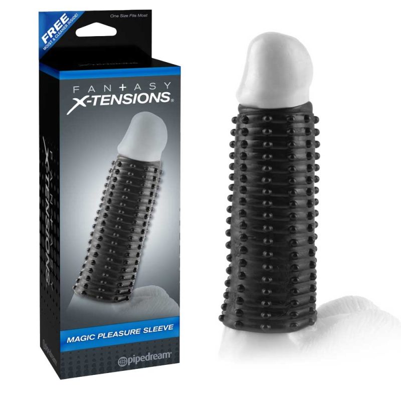 Manșon-Penis-Magic-Pleasure-Sleeve-Black