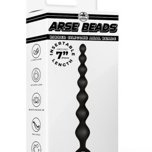Arse Beads 7" Ribbed Silicone Aanal Beads II