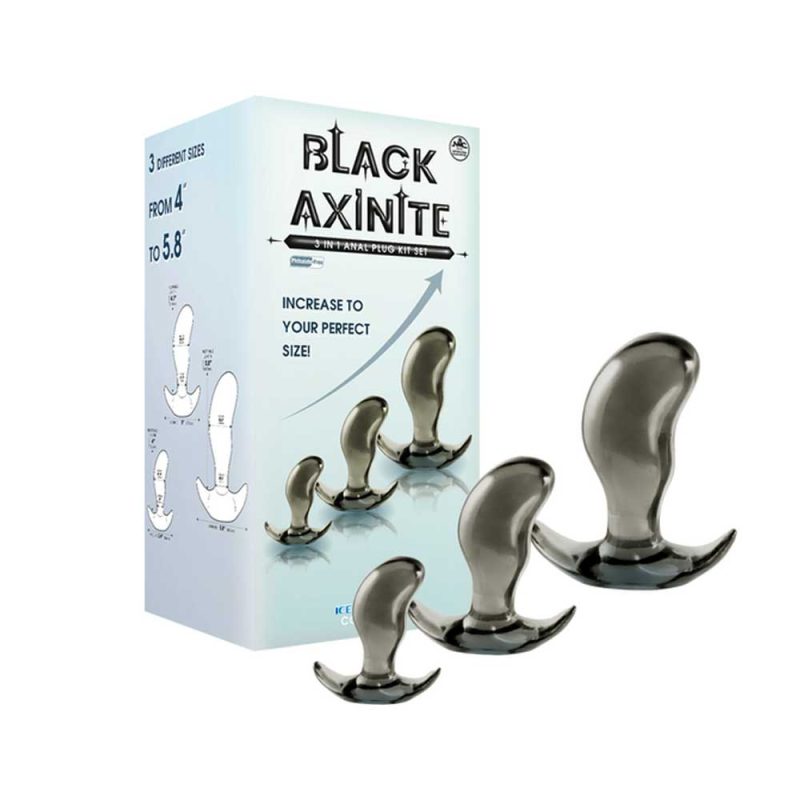 Black Axinite 3 in 1 Aanl Plug Kit Set II