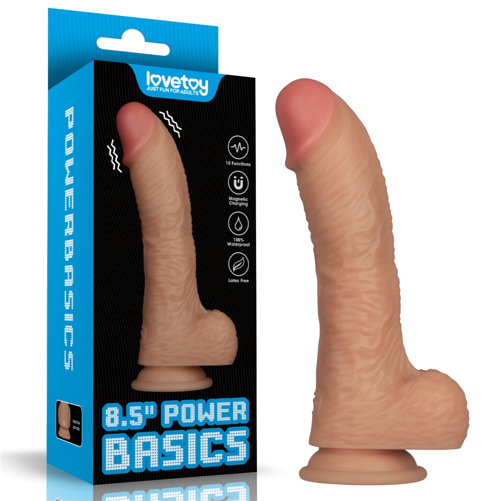 8.5'' Vibrating Power Basics Cock 8.5'' Vibrating Power Basics Cock