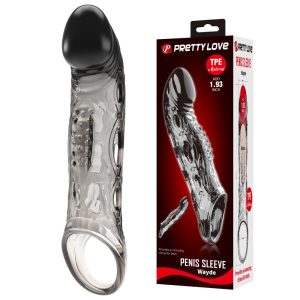 Prelungitor Penis Pretty Love Sleeve Wayde / Bile & Vârf Prelungit