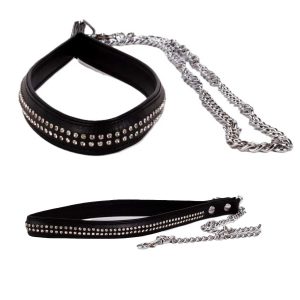 Lesă BDSM Lamb Leather Handle