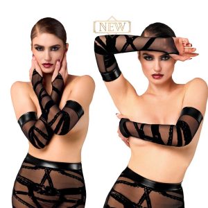 Mănuși Lungi din Tul Catifelat