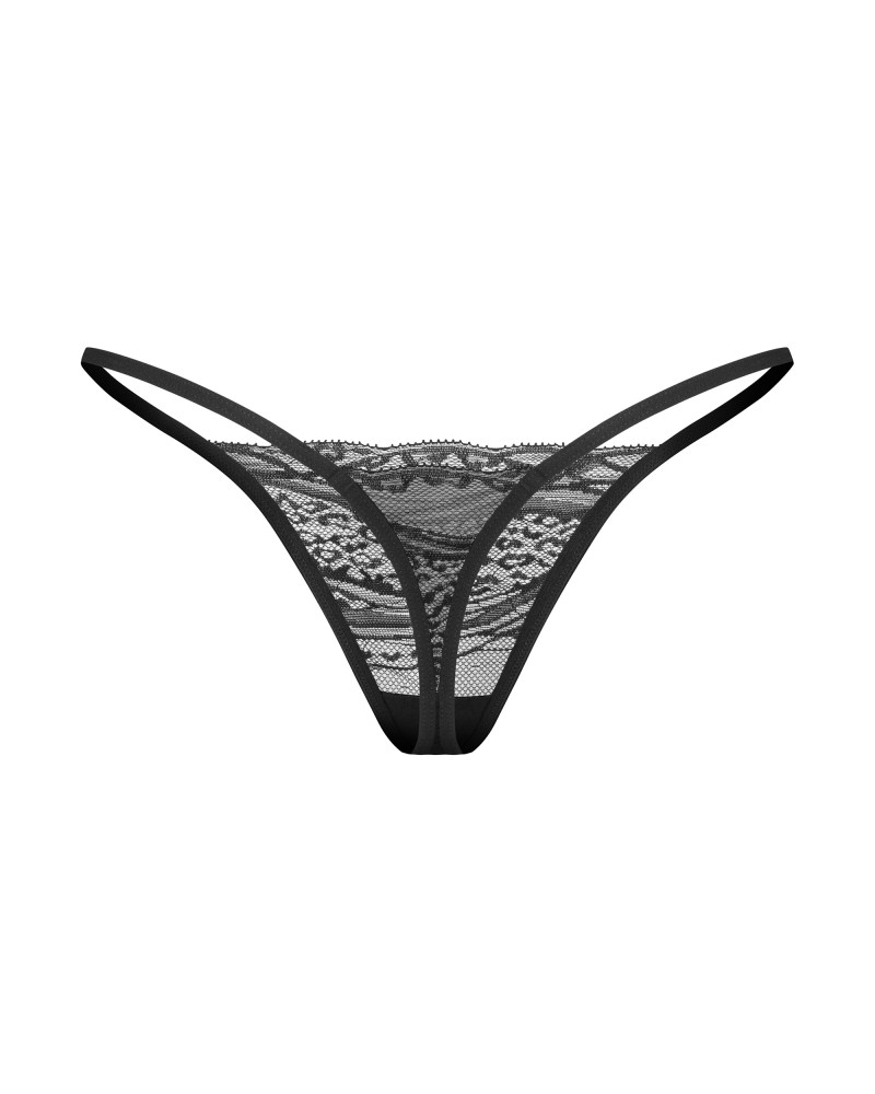 Set Chiloți Tanga Clara - 2 Bucăți, Dantelă & Print Leopard - imagine 29
