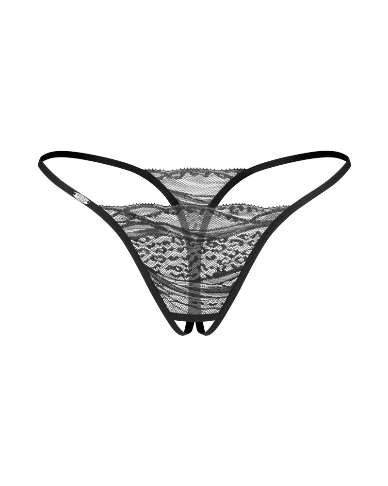 Set Chiloți Tanga Bianca Obsessive - 2 Bucăți, Dantelă & Print Animal - imagine 20