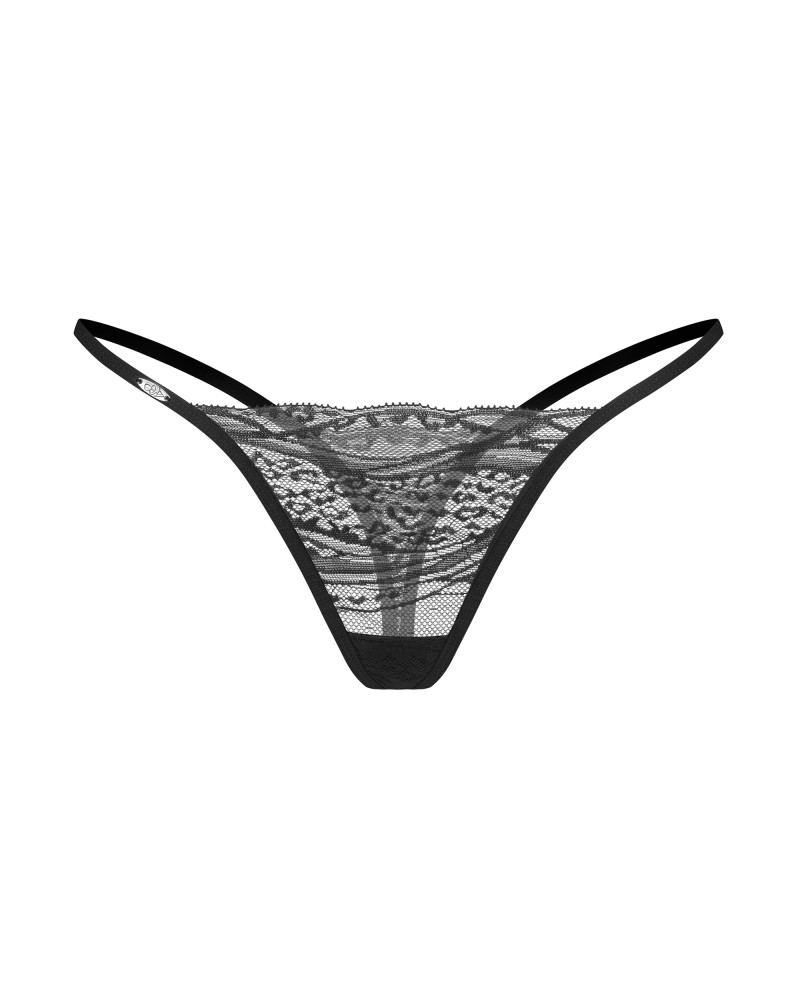 Set Chiloți Tanga Clara - 2 Bucăți, Dantelă & Print Leopard - imagine 14