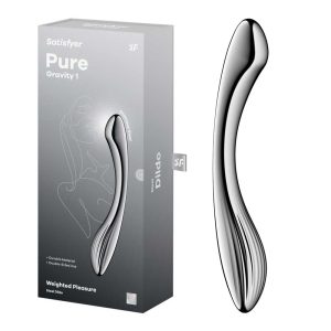 Satisfyer Pure Gravity 1 - Dildo din Oțel Inoxidabil