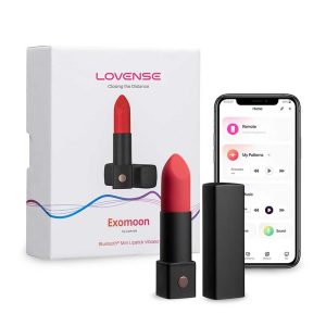 Vibrator Ruj Lovense Exomoon - 10 Moduri de Vibrație & Control Prin Aplicație