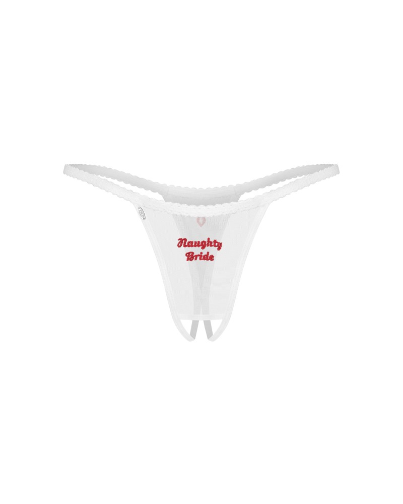 Tanga Weddya Bride - Decupat Inghinal & Broderie Mireasă Obraznică - imagine 11