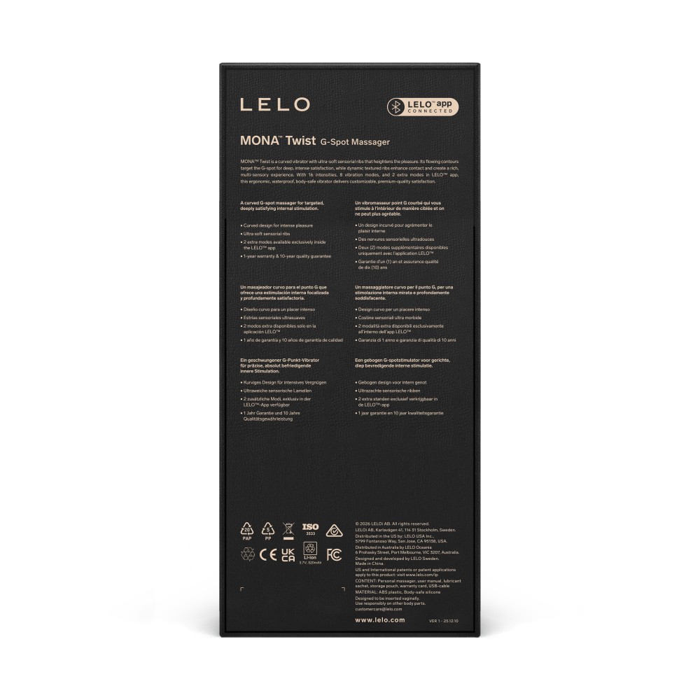 Vibrator Mona Twist LELO - App Control & 16 Niveluri de Intensitate - imagine 29