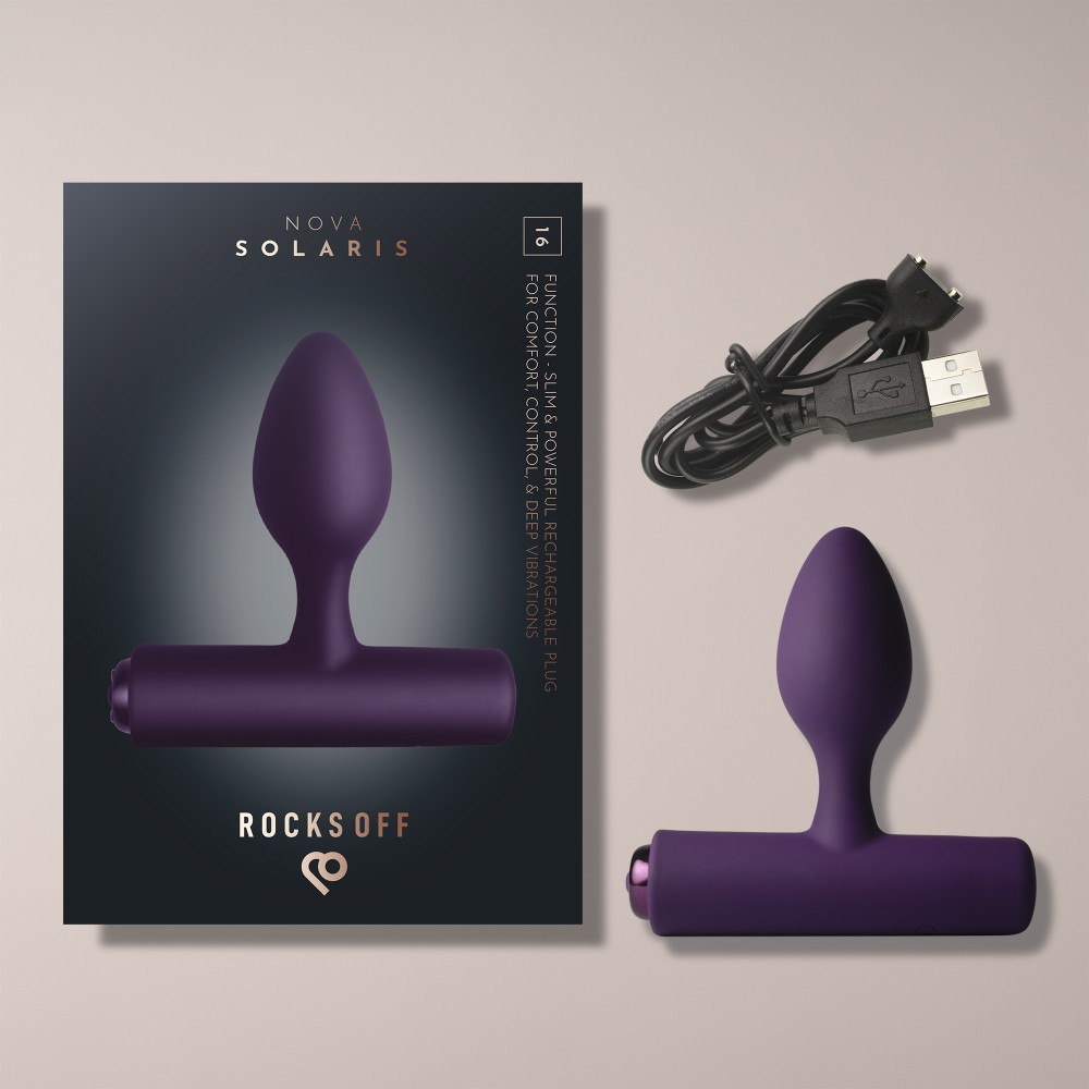 Dop Anal NOVA Solaris - 16 Moduri Vibrație & Reîncărcabil USB Magnetic - imagine 19