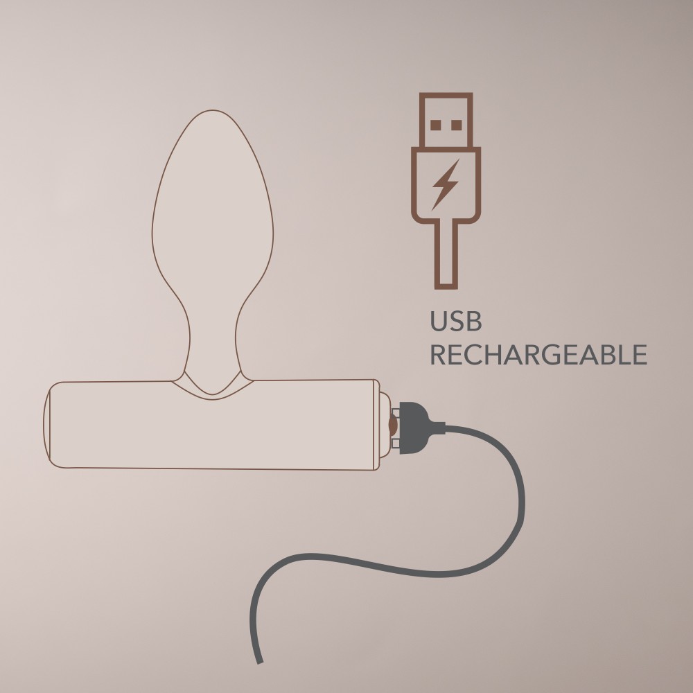 Dop Anal NOVA Solaris - 16 Moduri Vibrație & Reîncărcabil USB Magnetic - imagine 14
