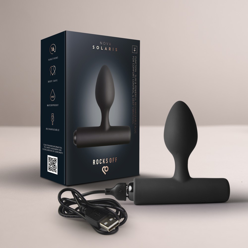 Dop Anal NOVA Solaris - 16 Moduri Vibrație & Reîncărcabil USB Magnetic - imagine 10