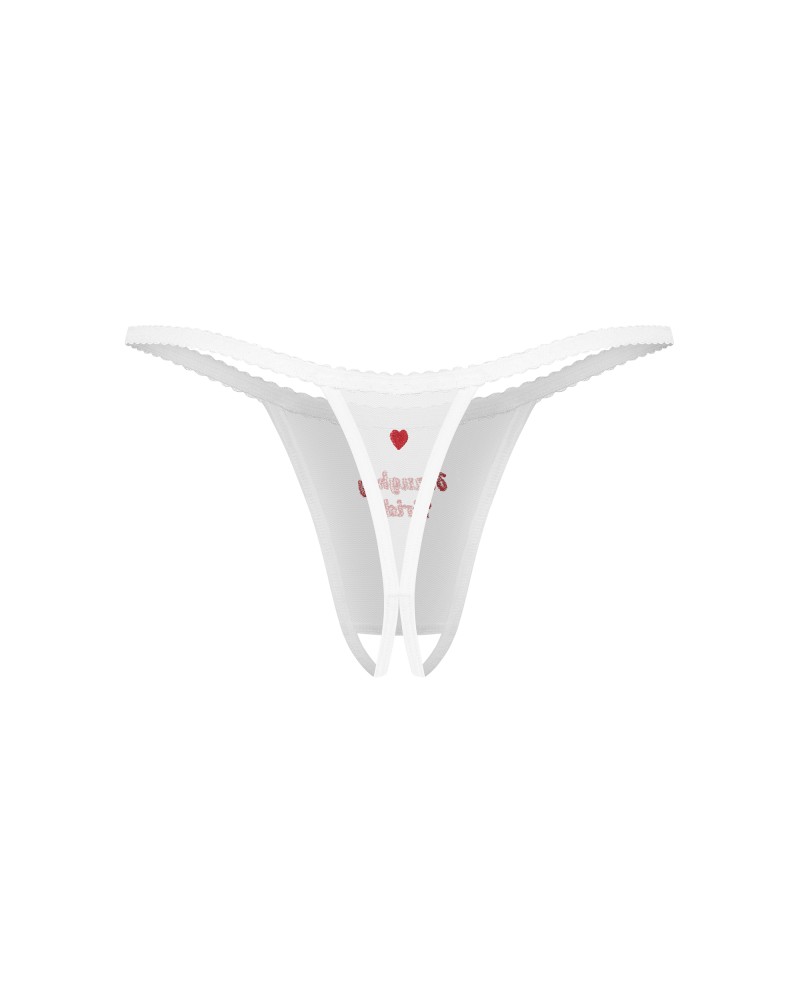 Tanga Weddya Bride - Decupat Inghinal & Broderie Mireasă Obraznică - imagine 4
