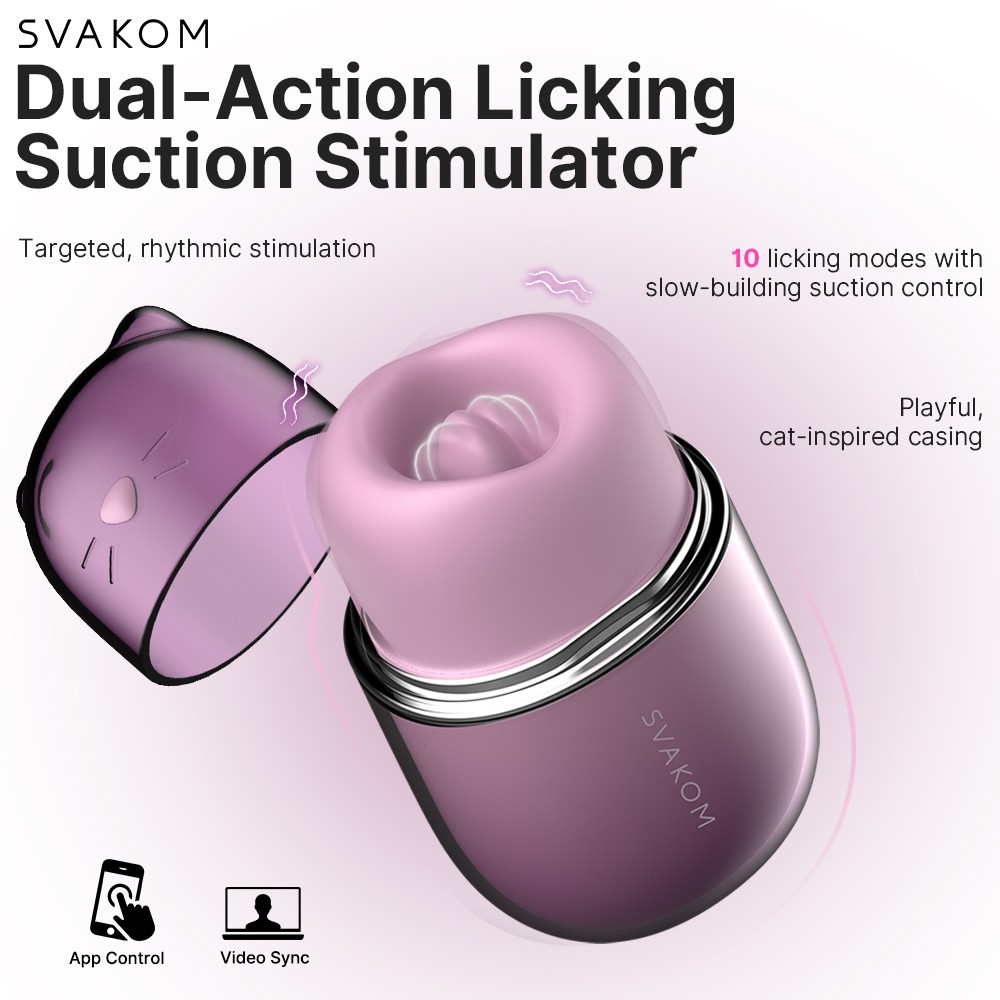 Stimulator Clitoris Klitty - Limbă Mobilă, 10 Moduri Vibrație & App Control - imagine 23