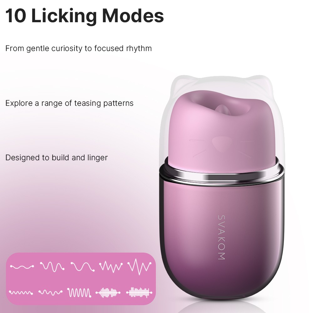 Stimulator Clitoris Klitty - Limbă Mobilă, 10 Moduri Vibrație & App Control - imagine 5