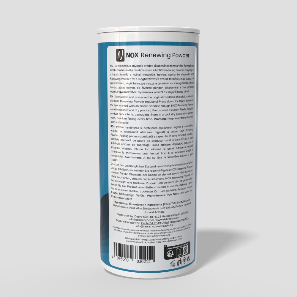 Pudră Îngrijire NOX Renewing Powder - 100g, cu Extract Aloe Pentru Jucării Realistice - imagine 3