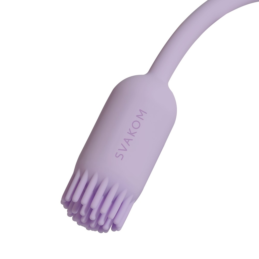 Vibrator Bullet Plume Pastel Lilac - Perie Flexibilă & App Control - imagine 12