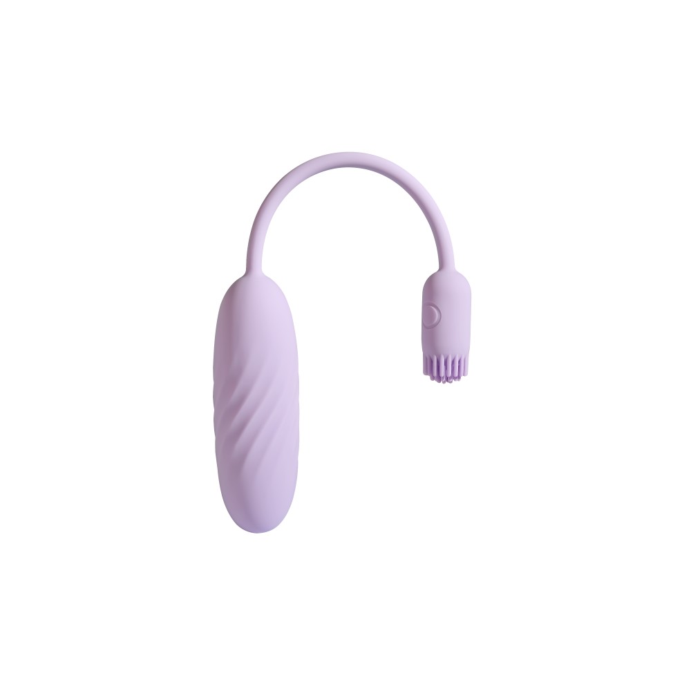 Vibrator Bullet Plume Pastel Lilac - Perie Flexibilă & App Control - imagine 9