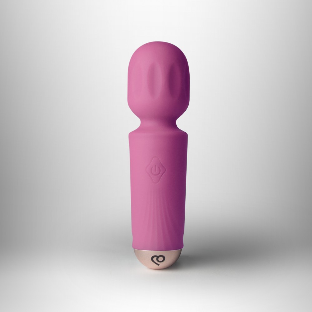 Vibrator Mini Wand Peony Pink - 16 Funcții Vibrație, Reîncărcabil & Waterproof - imagine 15
