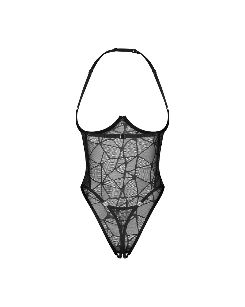 Body Olianna - Dantelă Transparentă, Cupe Deschise & Design Crotchless - imagine 20