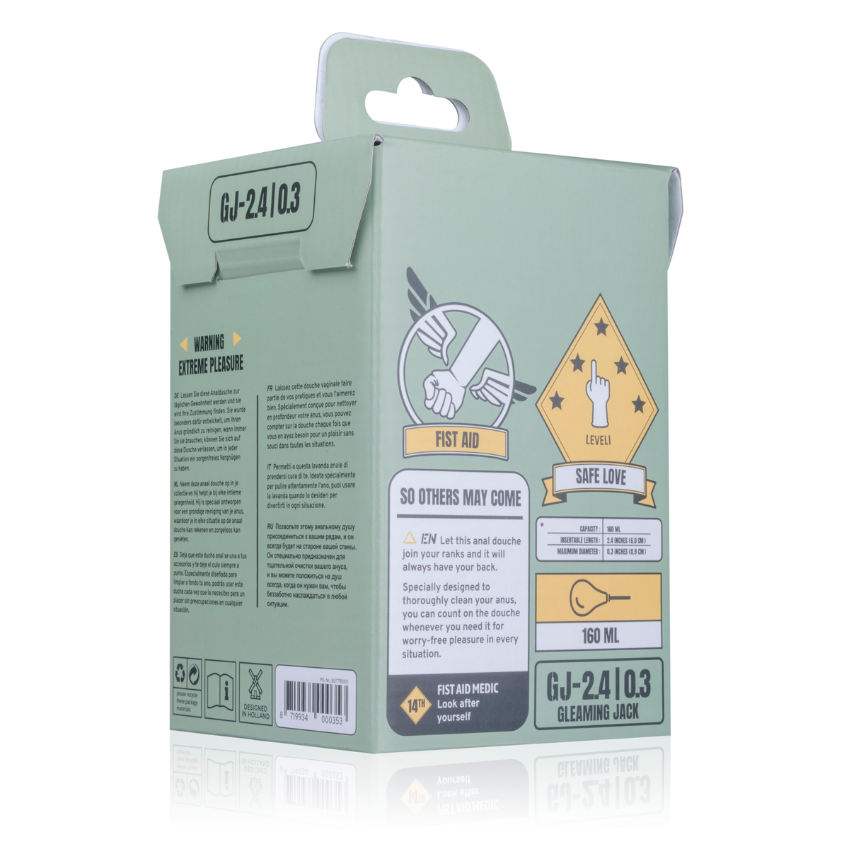 Irigator Anal BUTTR GleamingJack - 160 ml & Duză 0.9 cm - imagine 2