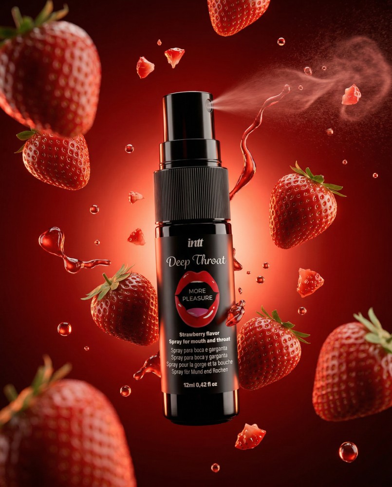 Spray Deep Throat Strawberry - Sex Oral Profund & Aromă Căpșuni - imagine 4
