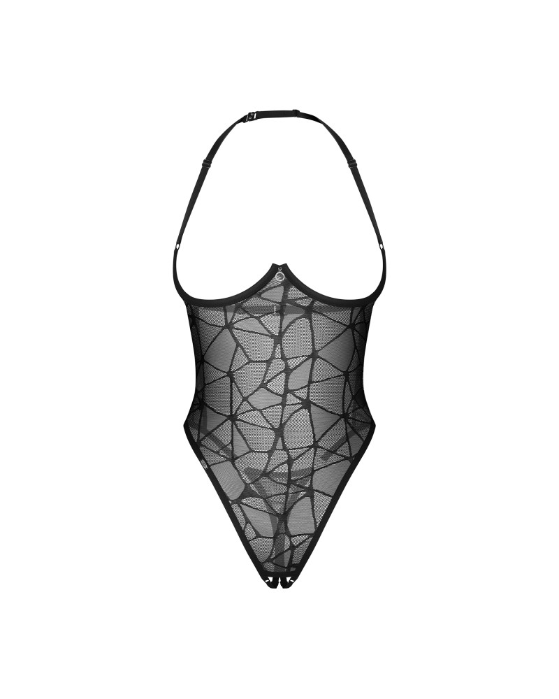 Body Olianna - Dantelă Transparentă, Cupe Deschise & Design Crotchless - imagine 9