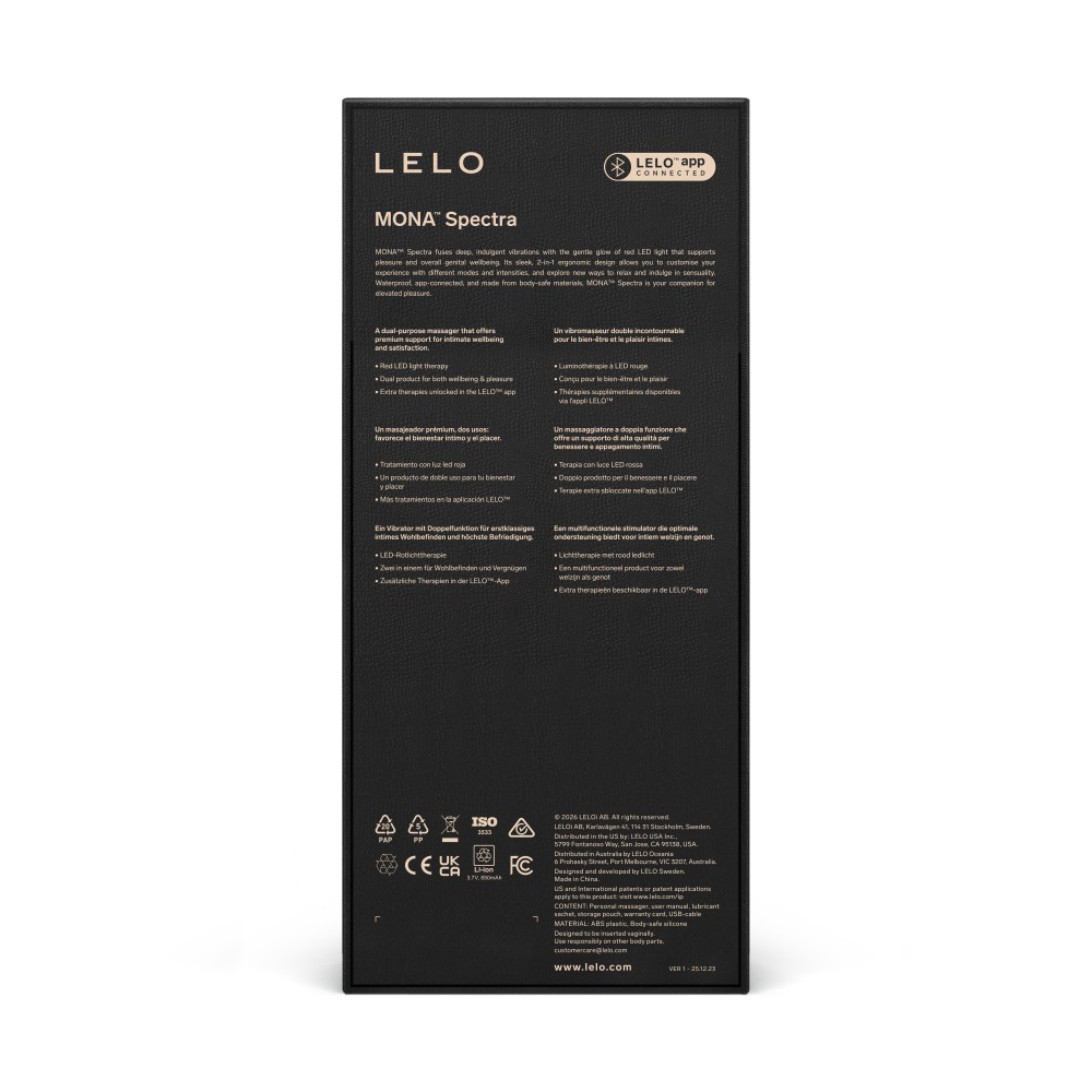 Vibrator LELO Mona Spectra - LED-uri & Control Prin Aplicație - imagine 5