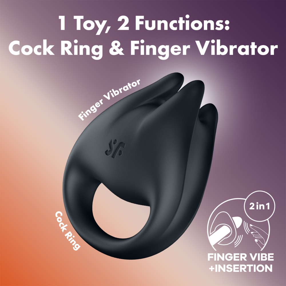 Inel Penis Vibrator Perfect Pair 1 - 12 Moduri de Vibrație - imagine 3