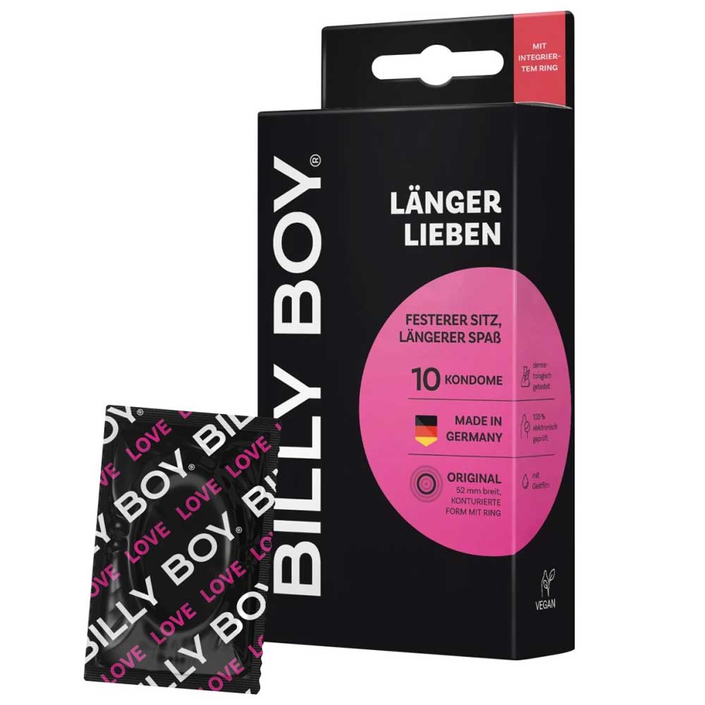 Prezervative Billy Boy Love Longer - Inel de Control Pentru Prelungirea Sexului