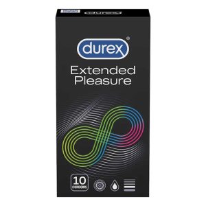 Prezervative Durex Extended Pleasure - Lubrifiant Performa™ cu Benzocaină 5%