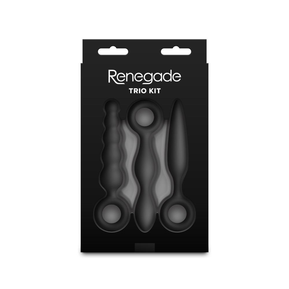 Set Dopuri Anale Renegade Trio Kit - 3 Dopuri Gradate & Inel de Deget - imagine 4