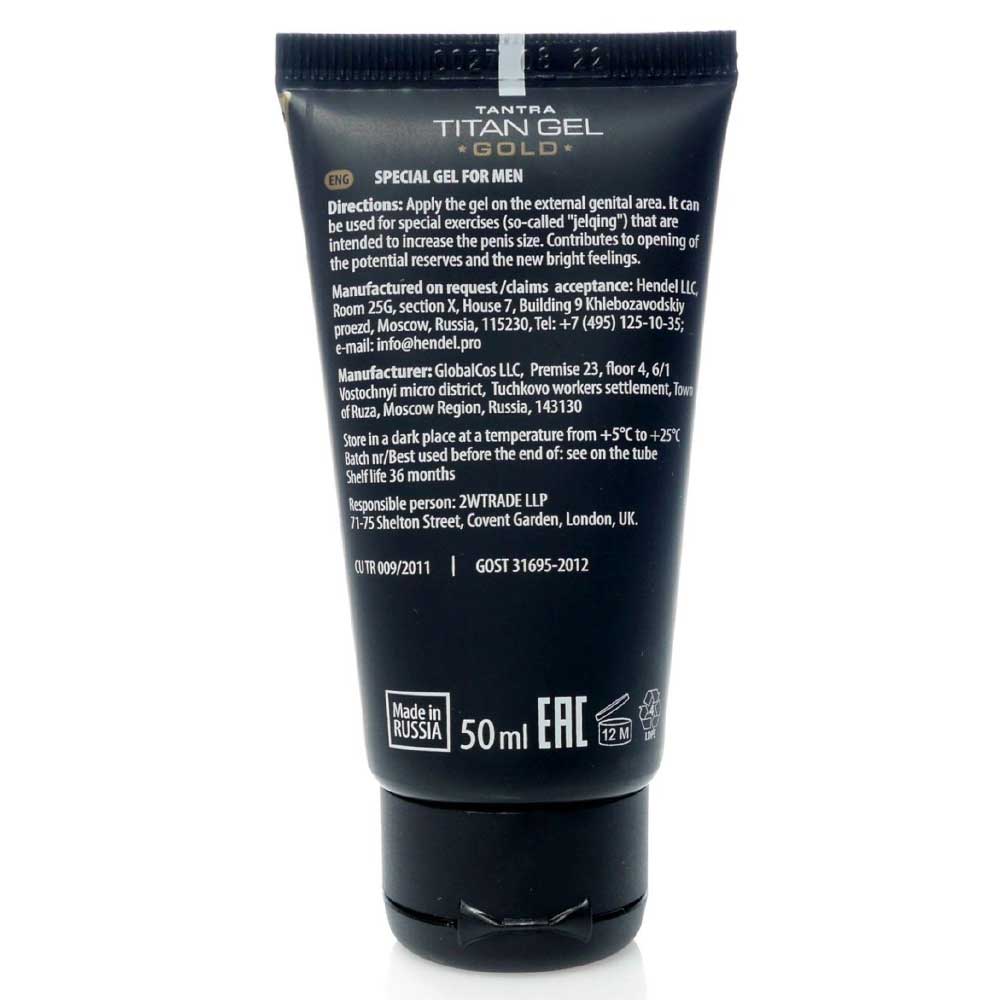Gel Titan Gel Gold - 50 ml, Acid Hialuronic & Fără Parabeni - imagine 2