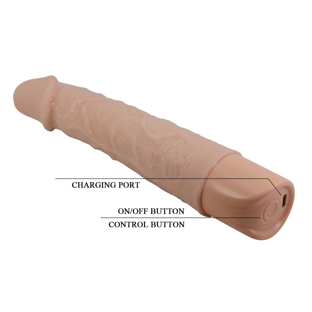 Vibrator Pretty Love Leander - 10 Moduri Vibrație, 20 cm - imagine 18