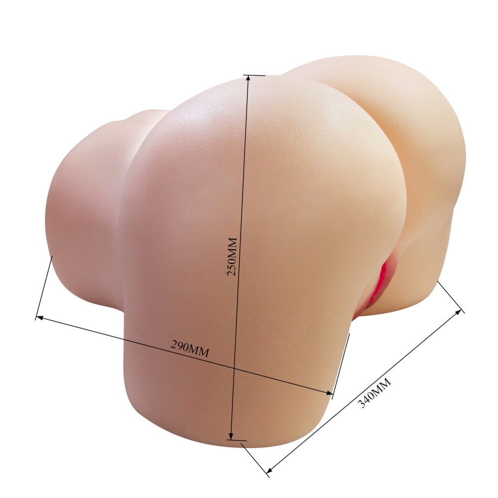 Masturbator Crazy Bull Julia - Două Orificii cu Interior Texturat, 11 kg - imagine 6