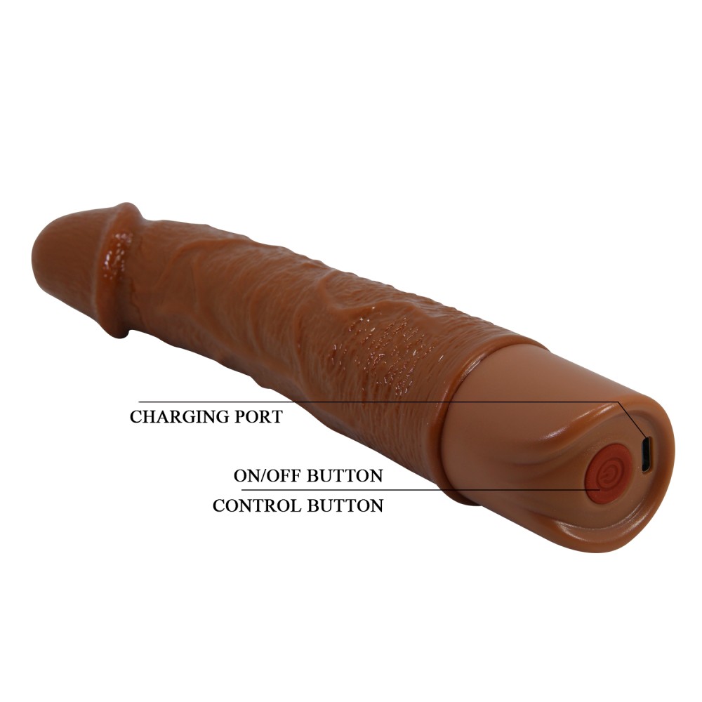 Vibrator Pretty Love Leander - 10 Moduri Vibrație, 20 cm - imagine 8