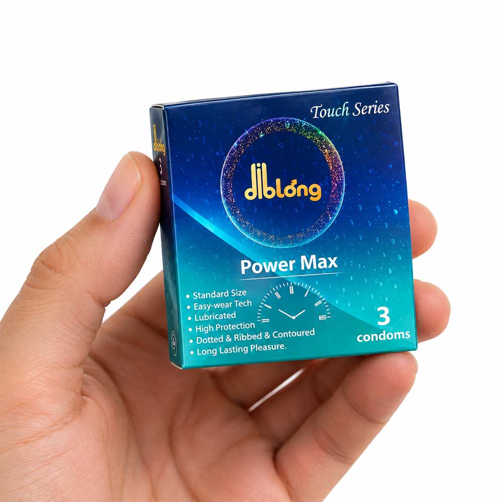 Prezervative DIBLONG Power Max - Texturate cu Puncte și Nervuri - imagine 2