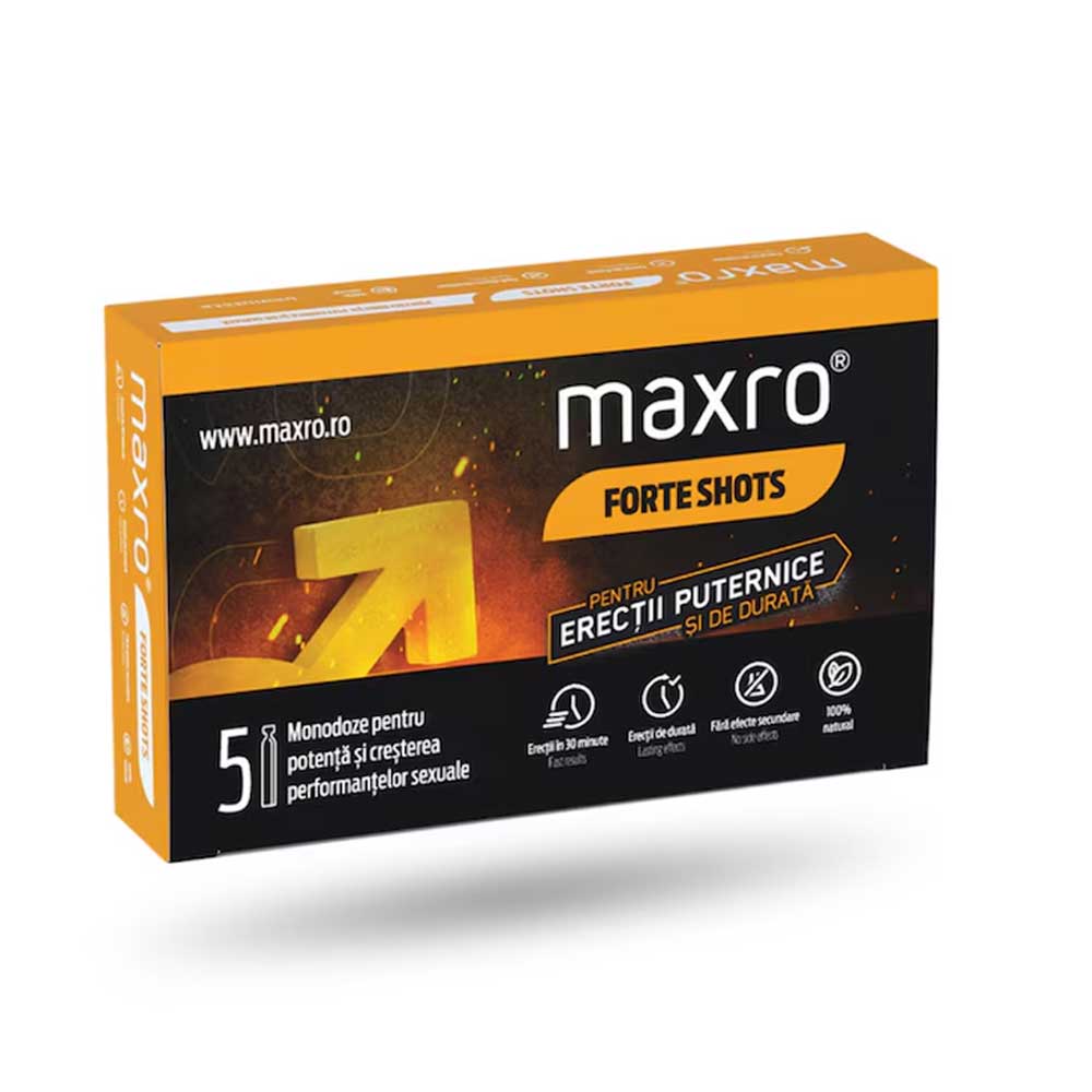 Supliment Maxro Forte Shots - Ginseng & Maca, 5 Fiole x 10 ml - imagine 6